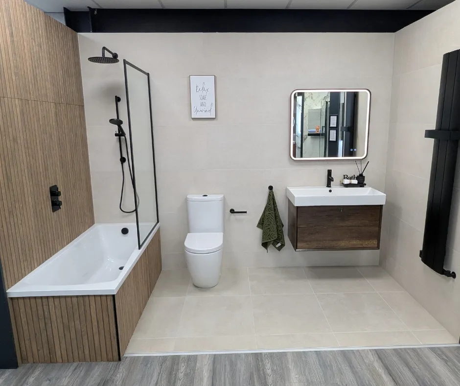 A Trendsetting Bathroom with Soft Pastel Tones